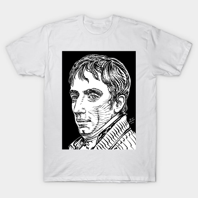 WILLIAM WORDSWORTH ink portrait T-Shirt by lautir